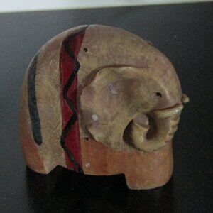 Cute Painted Resin Elephant